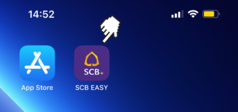 เข้าแอป SCB Easy เพื่อกดสมัครสินเชื่ออัป up scb